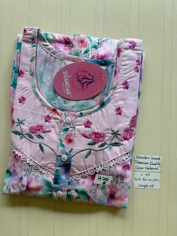 BS468 Shandar Spun nighty