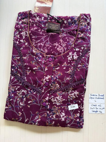 BJS 107 Jessica Pleats Spun Nighty 550