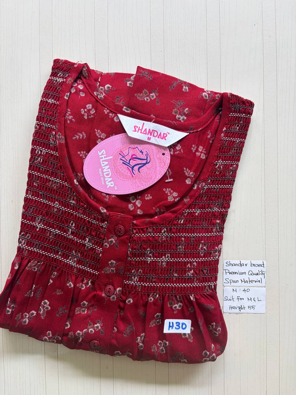 ASS110 Shandar Spun nighty