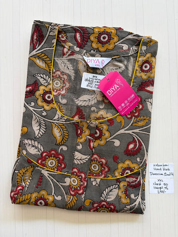 CKS033 Height Block Kalamkari peacock Pleats zip DD