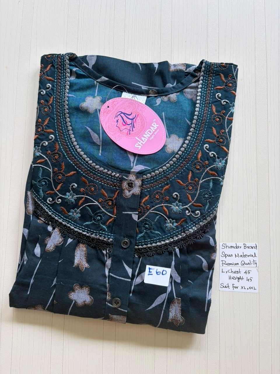 BS517 Shandar Spun nighty