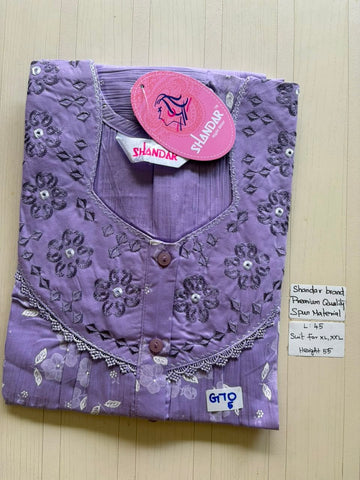 BS246 Shandar Spun nighty