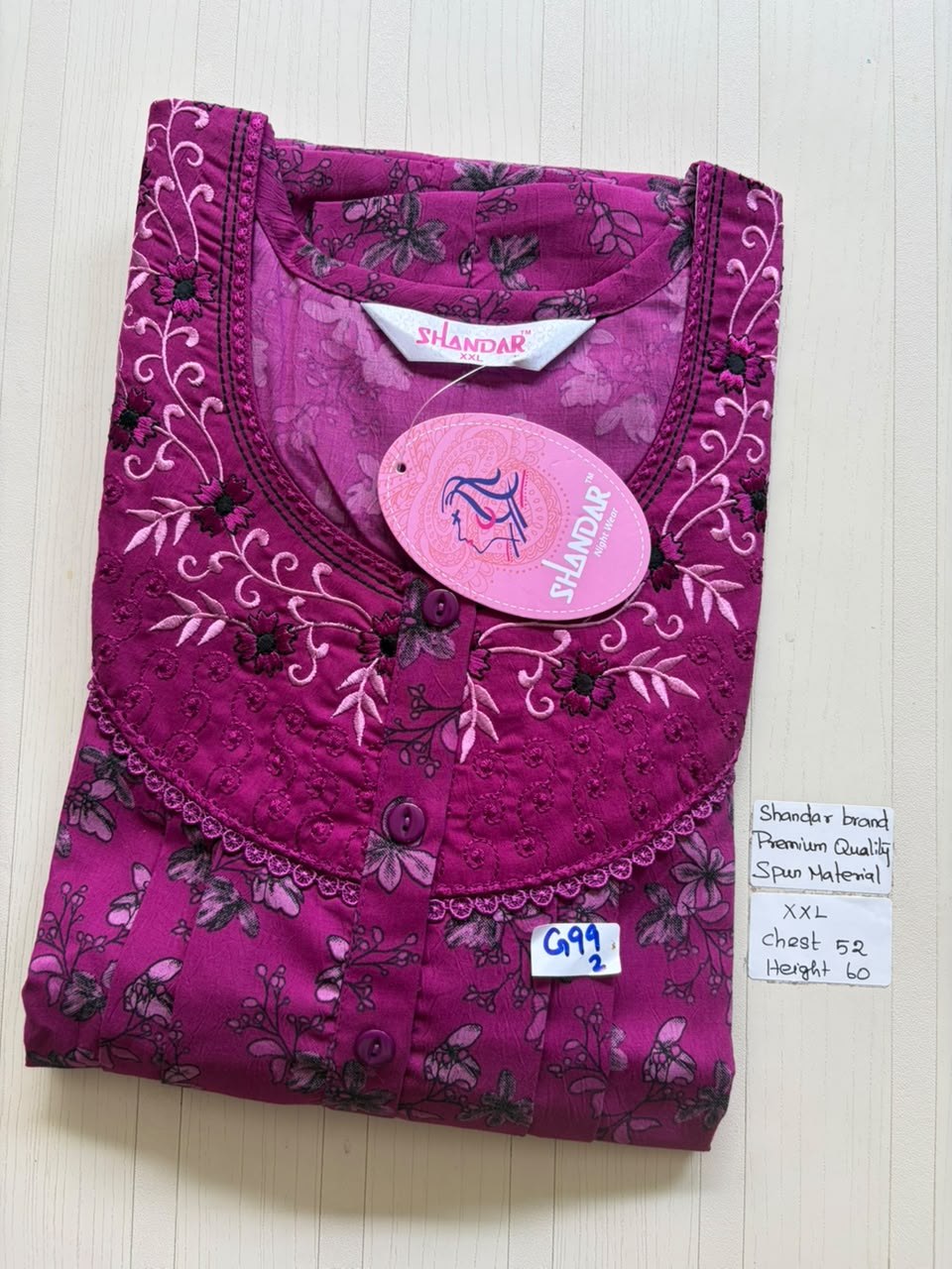 DSS070 Height Shandar Spun Nighty