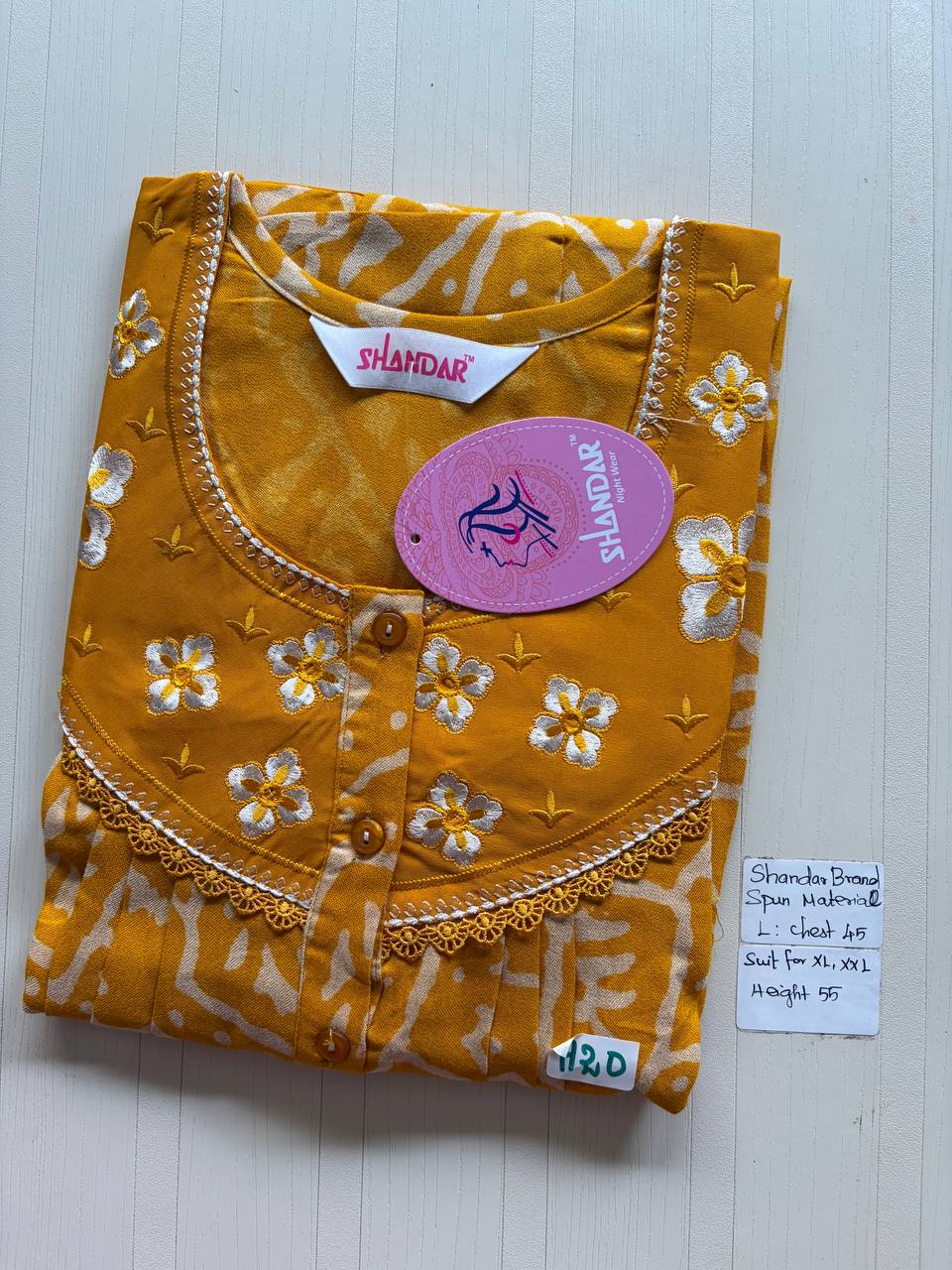 bss 355 Shandar Spun nighty