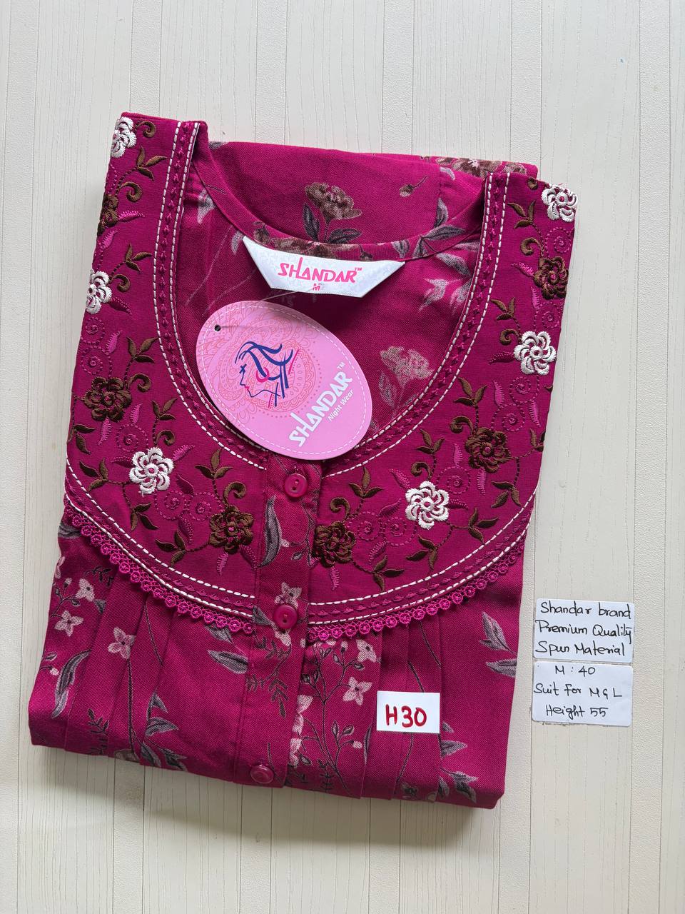 ASS097 Shandar Spun nighty