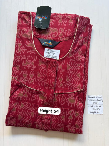 AAS5259 Peacock pleats Zip premium quality BP DD CPS DPS Height 54