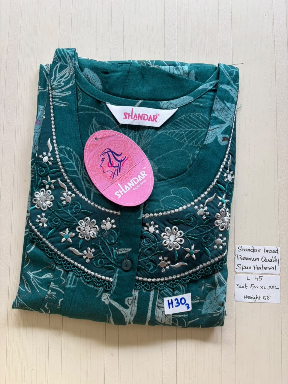 BS403 Shandar Spun nighty