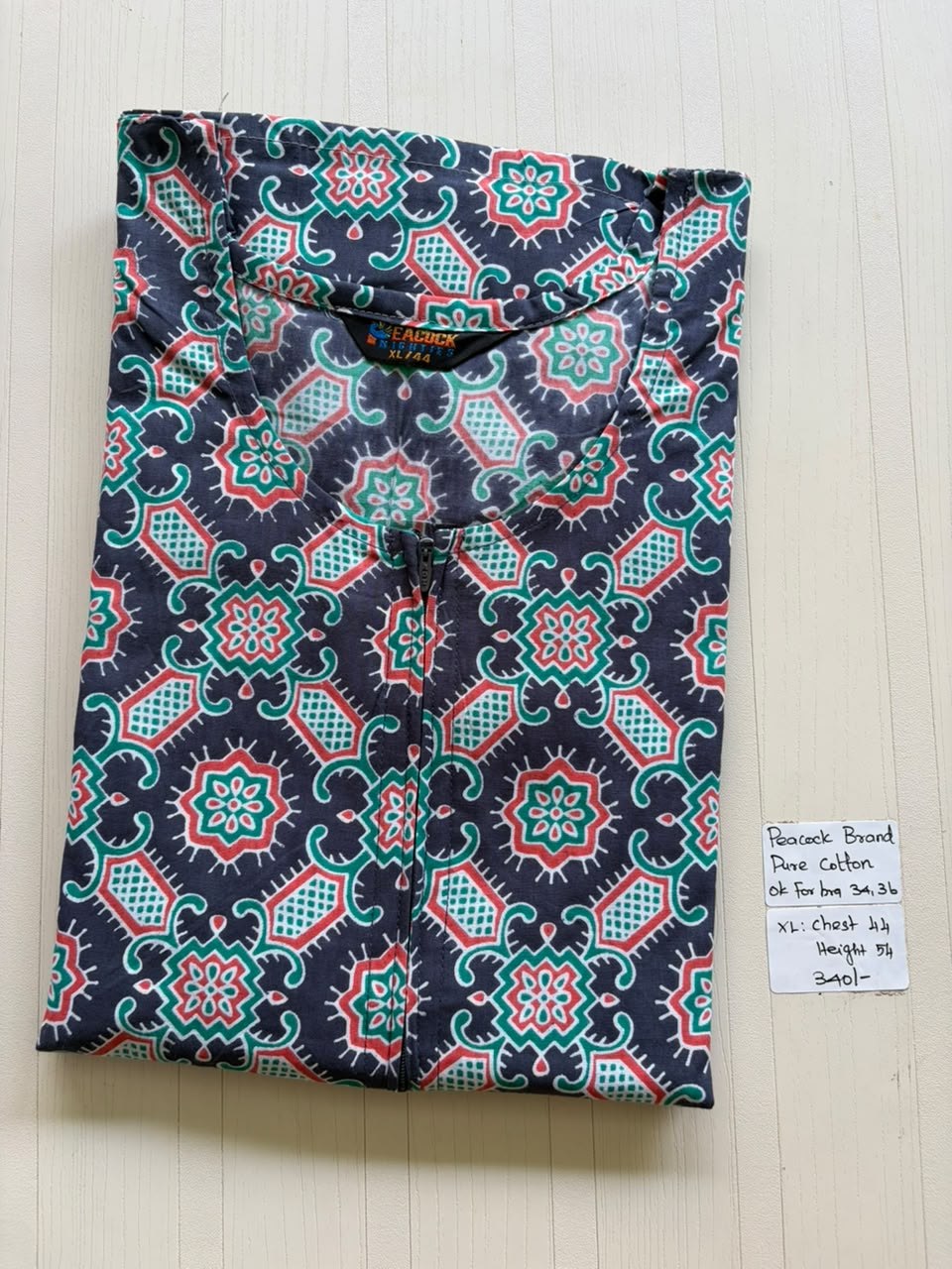 AASZ 102 Peacock Zip Nighty CPS
