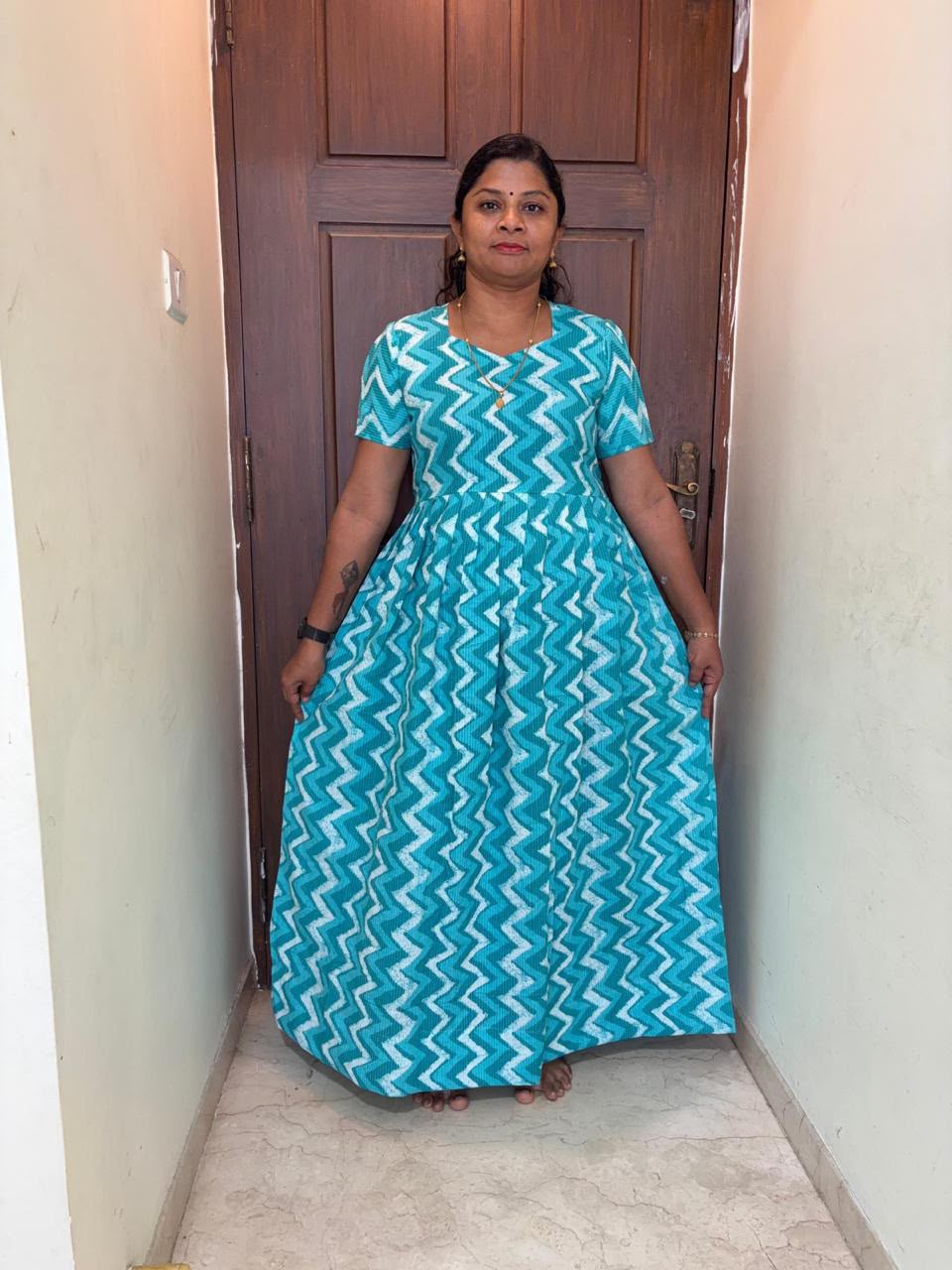MFS 358 Peacock Height Maxi Frock YY1 YY2
