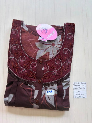 DSS138 Height Shandar Spun Nighty