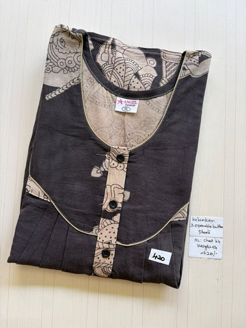 AASBP 219 Peacock Pleats Kalamkari Nighty BP CPS