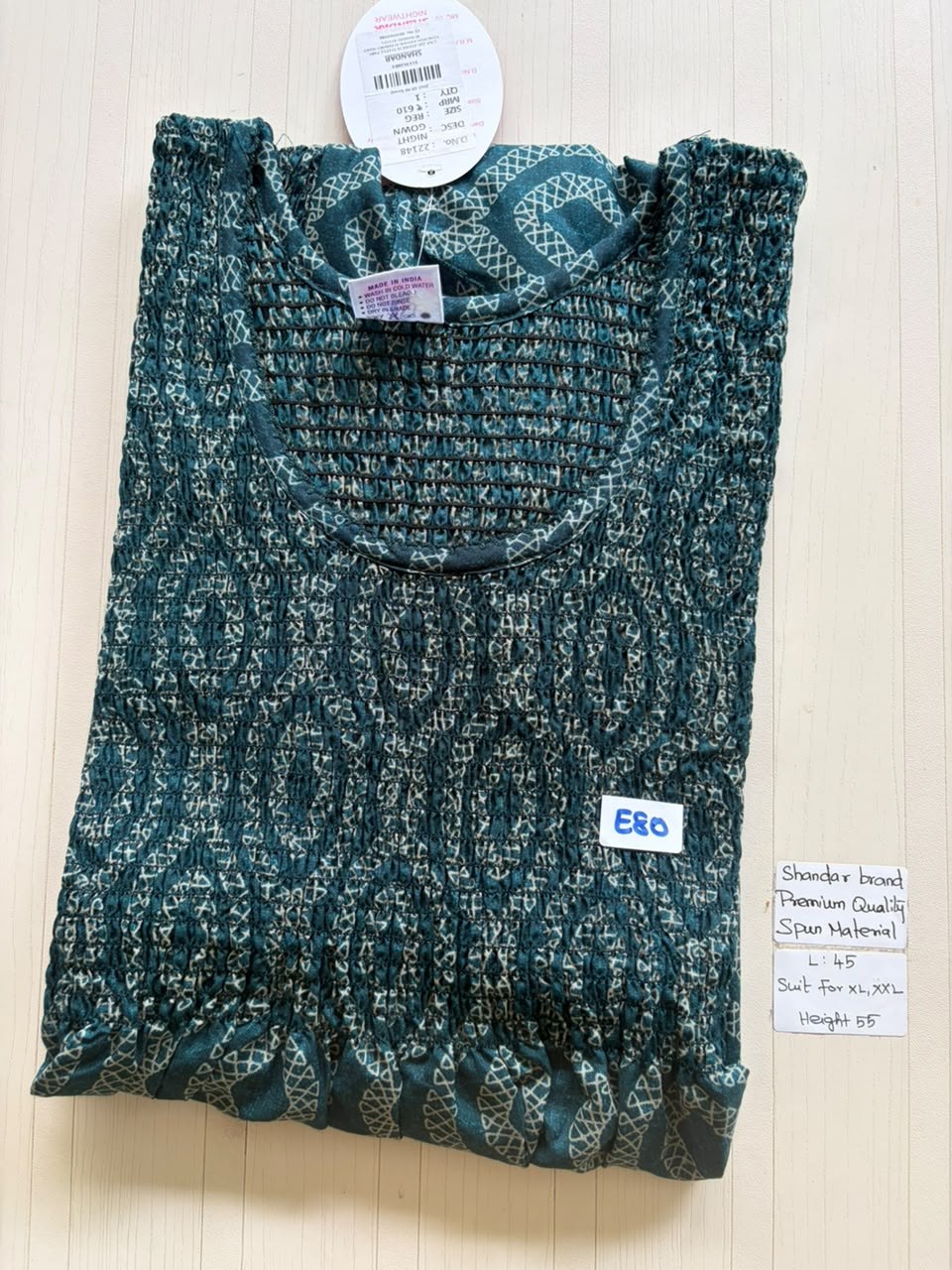 BS435 Shandar Spun nighty