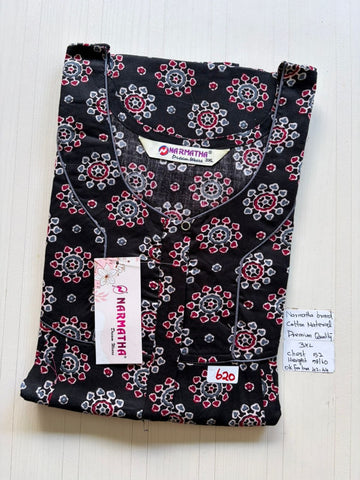 DNS 047 Height Narmatha Pleats Zip Nighty