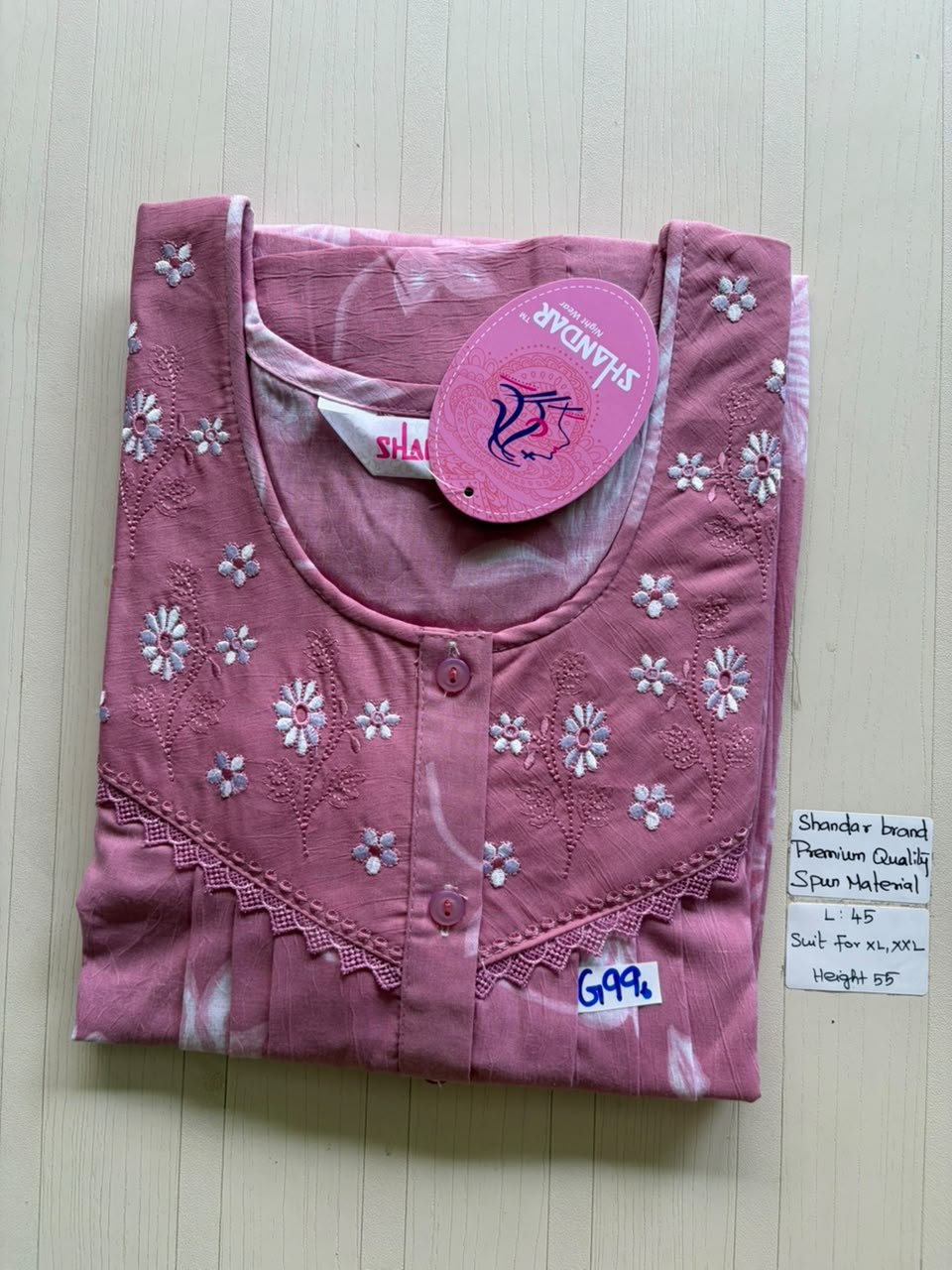 BS298 Shandar Spun nighty