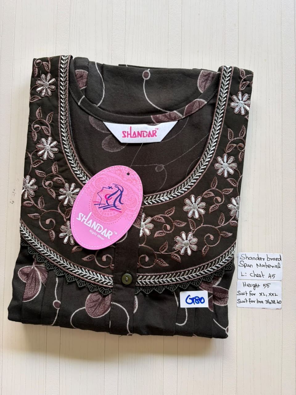 BSS 126 Shandar Spun nighty