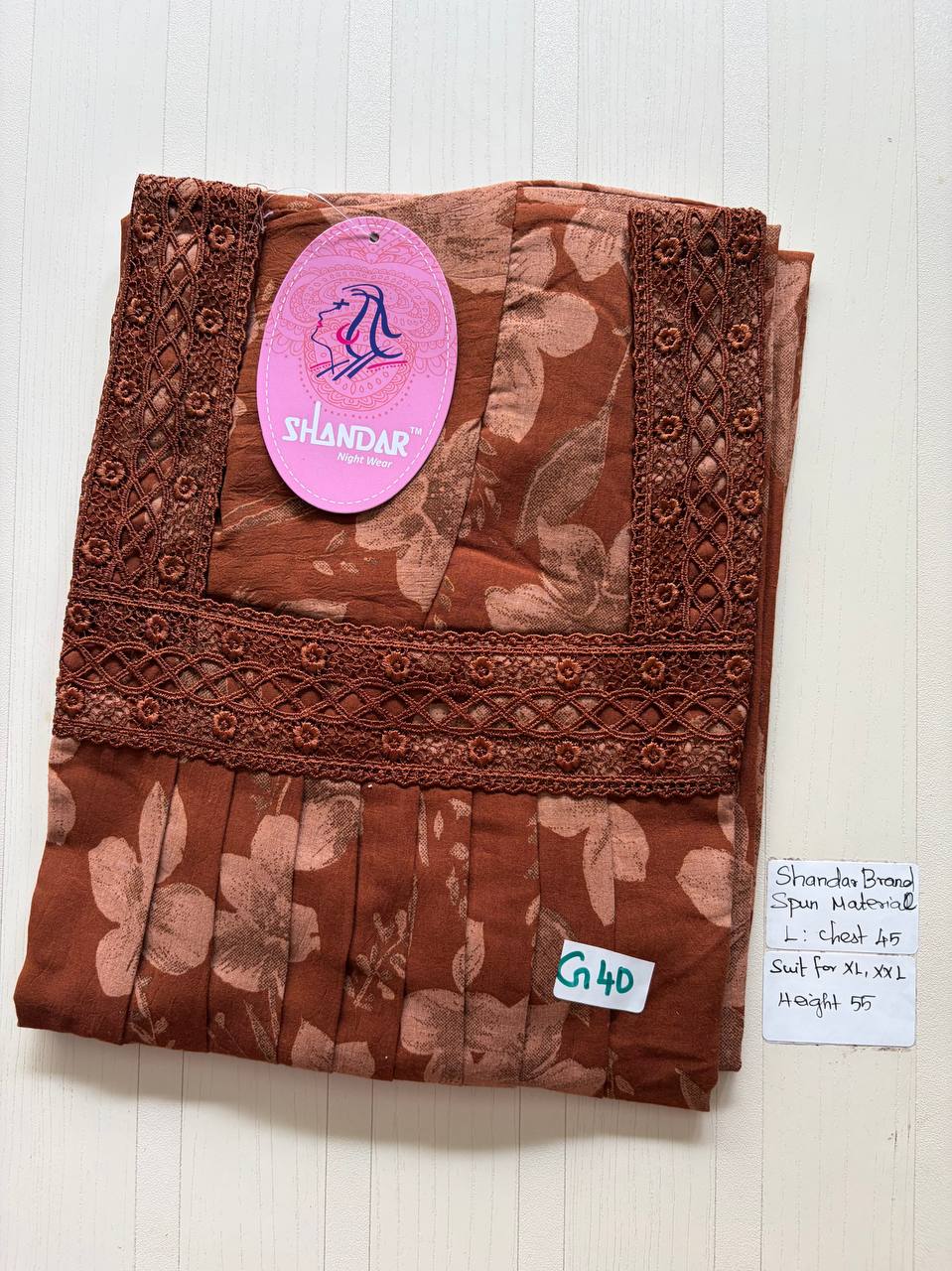 bss 386 Shandar Spun nighty