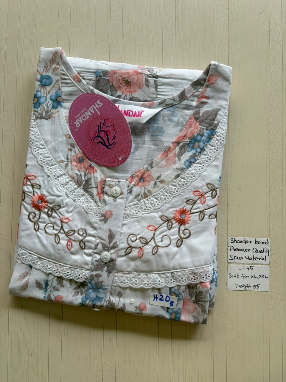 BS462 Shandar Spun nighty