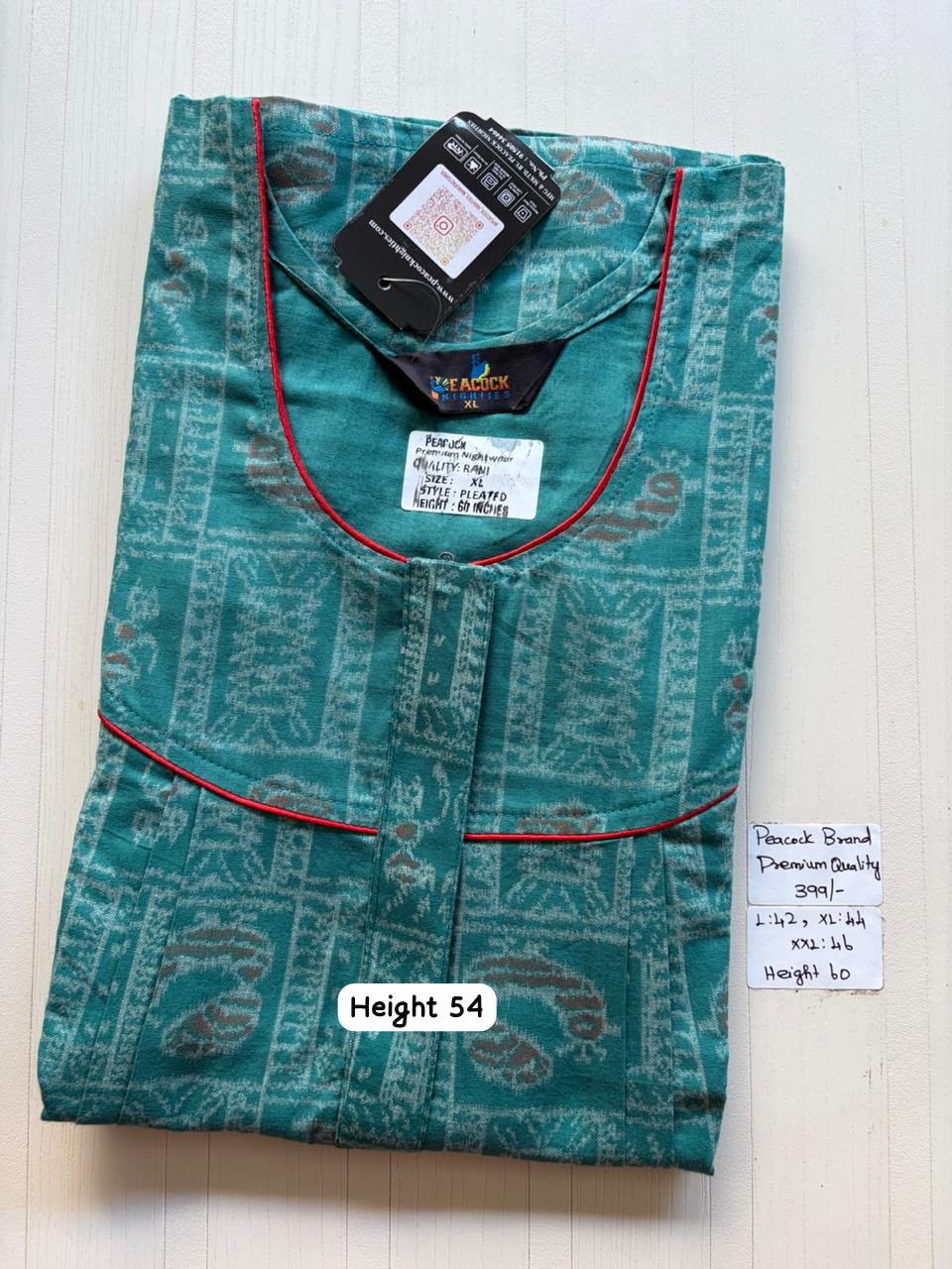 AAS5267 Peacock pleats Zip premium quality BP DD CPS DPS Height 54