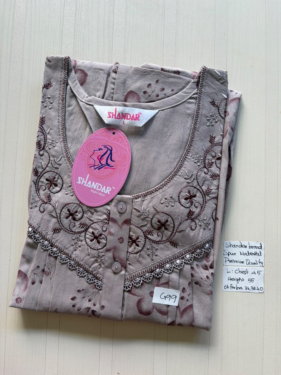 BSS 079 Shandar Spun nighty