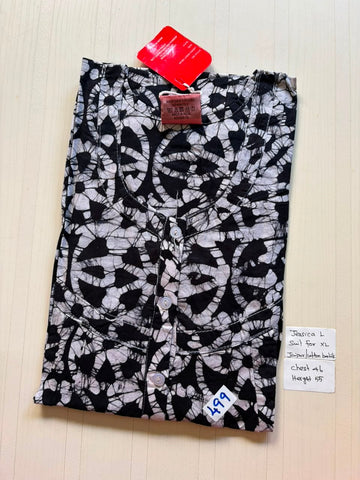 BJS 1088 Jessica Pleats Batik Nighty 550