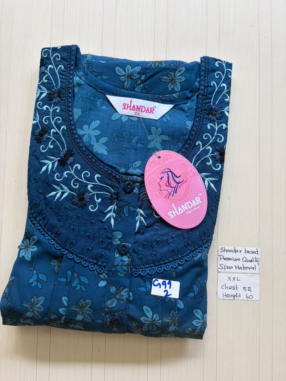 DSS071 Height Shandar Spun Nighty
