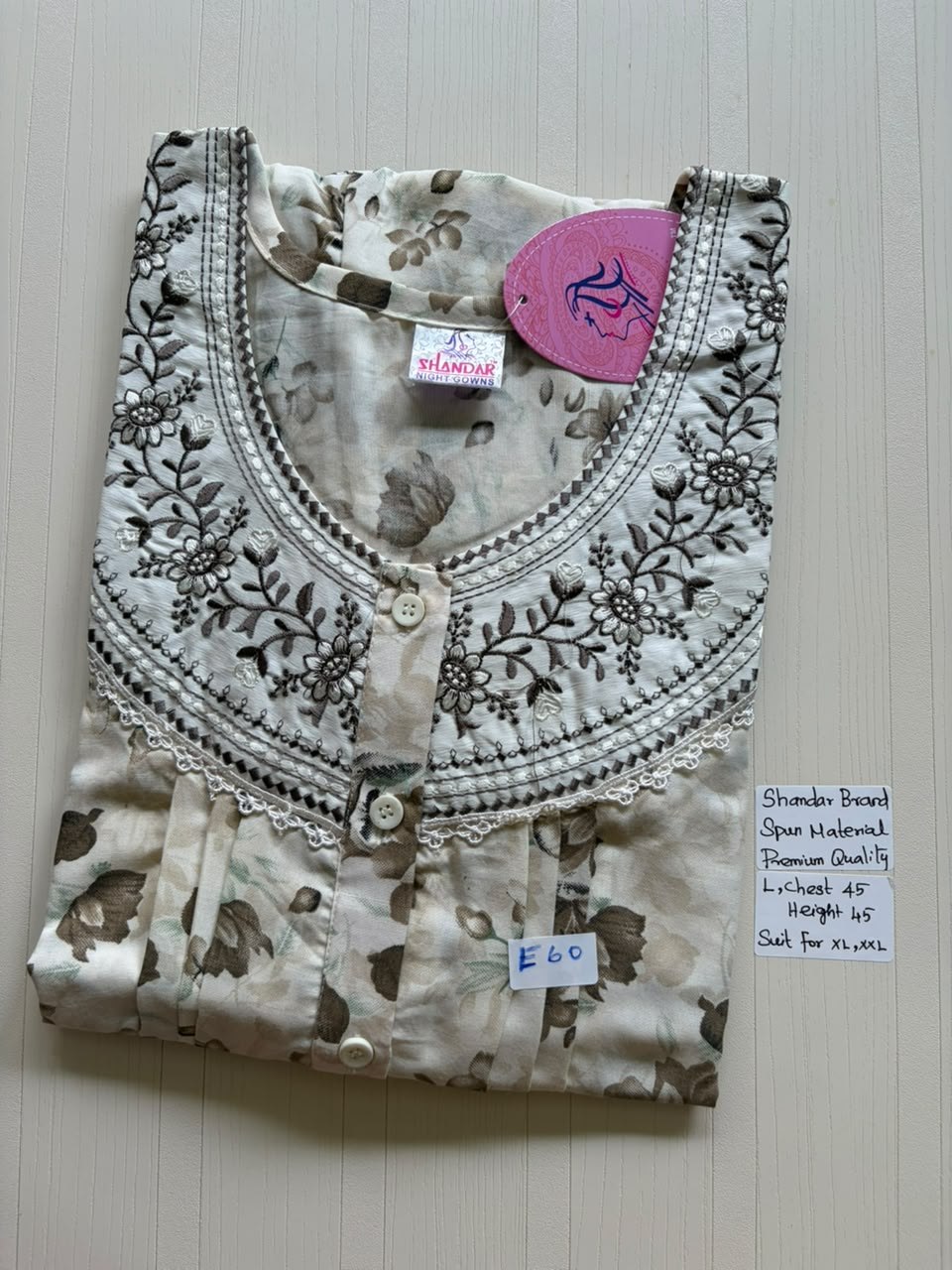 BS529 Shandar Spun nighty