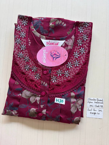 Dss 366 Shandar Spun nighty
