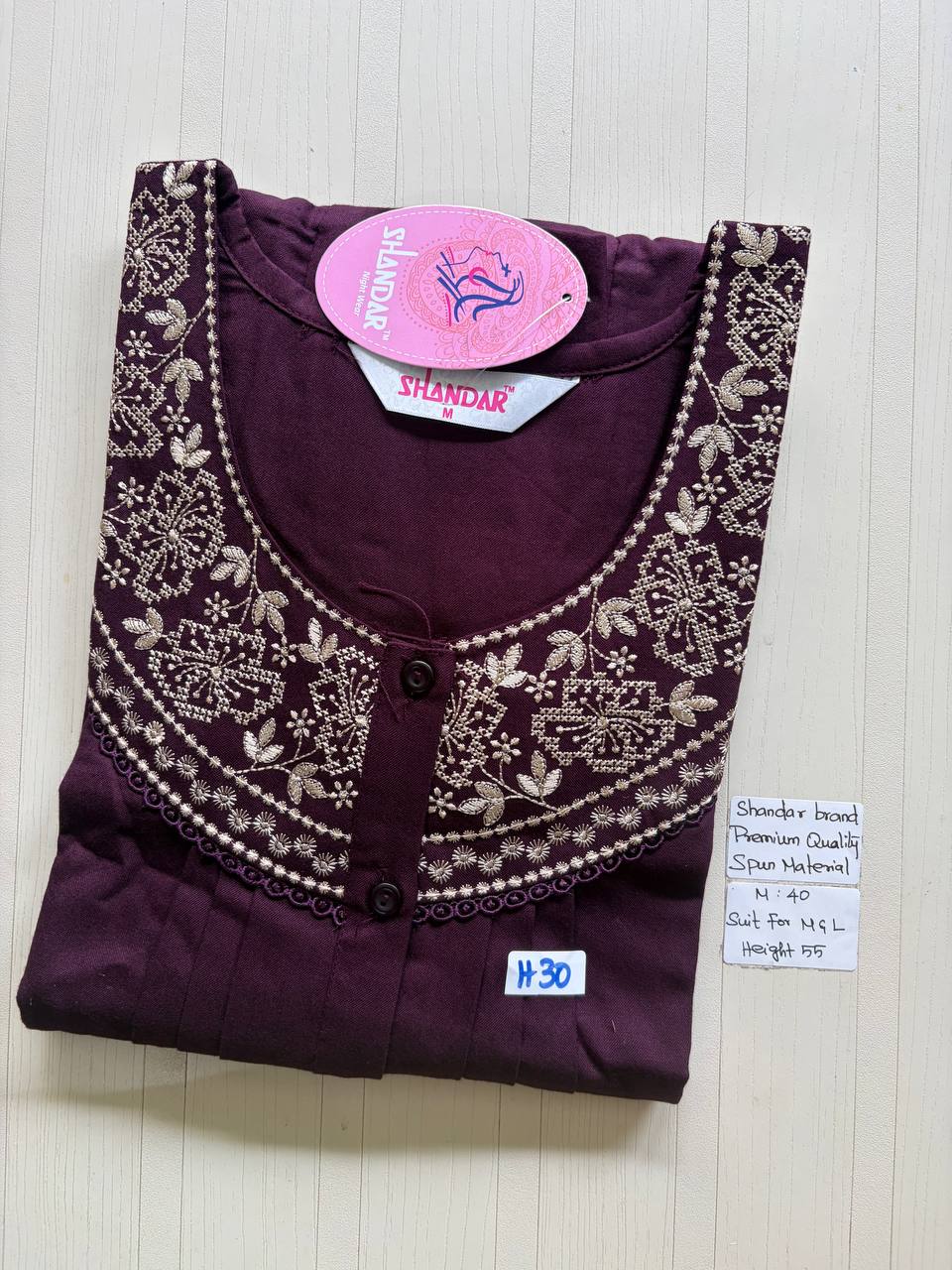 ASS132 Shandar Spun nighty