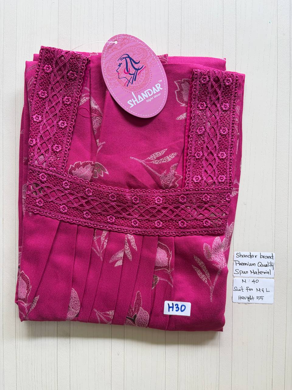 ASS118 Shandar Spun nighty