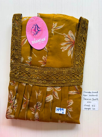 DSS 237 Height Shandar Spun nighty