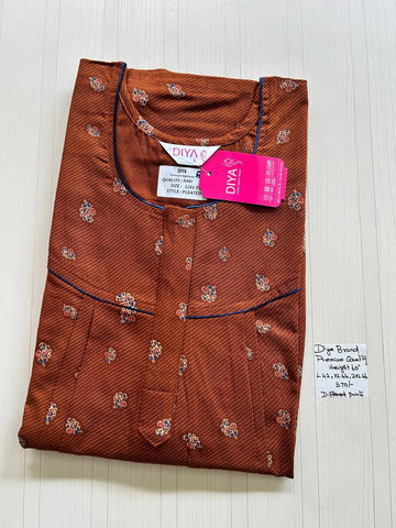 AASHP 147 Height Peacock Pleats Zip Nighty DD BP HP EPS