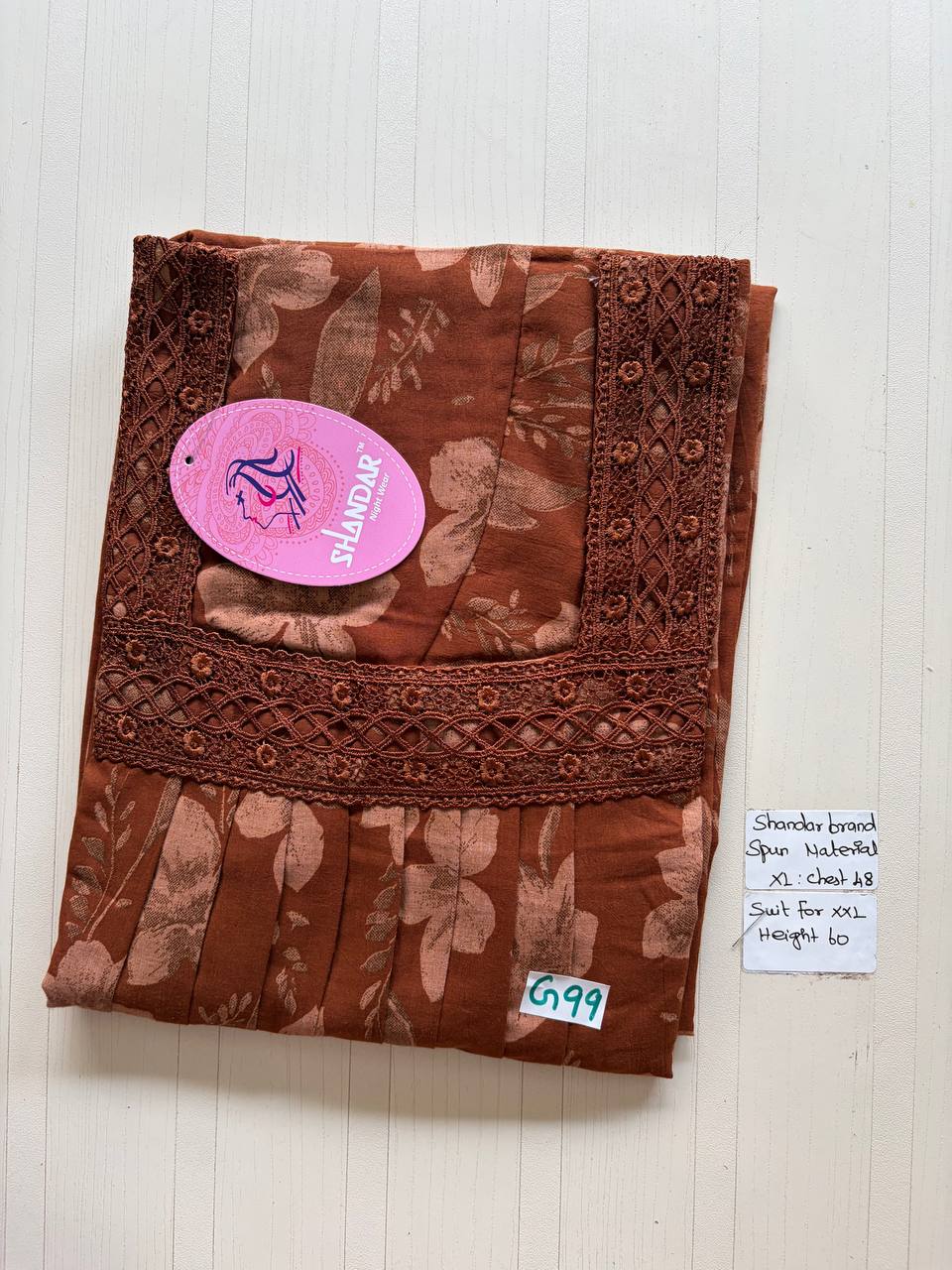 css 589 Shandar Spun nighty