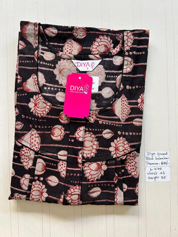 AKS057 Height Block Kalamkari peacock Pleats zip DD