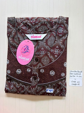 BSS 536 Shandar Spun nighty