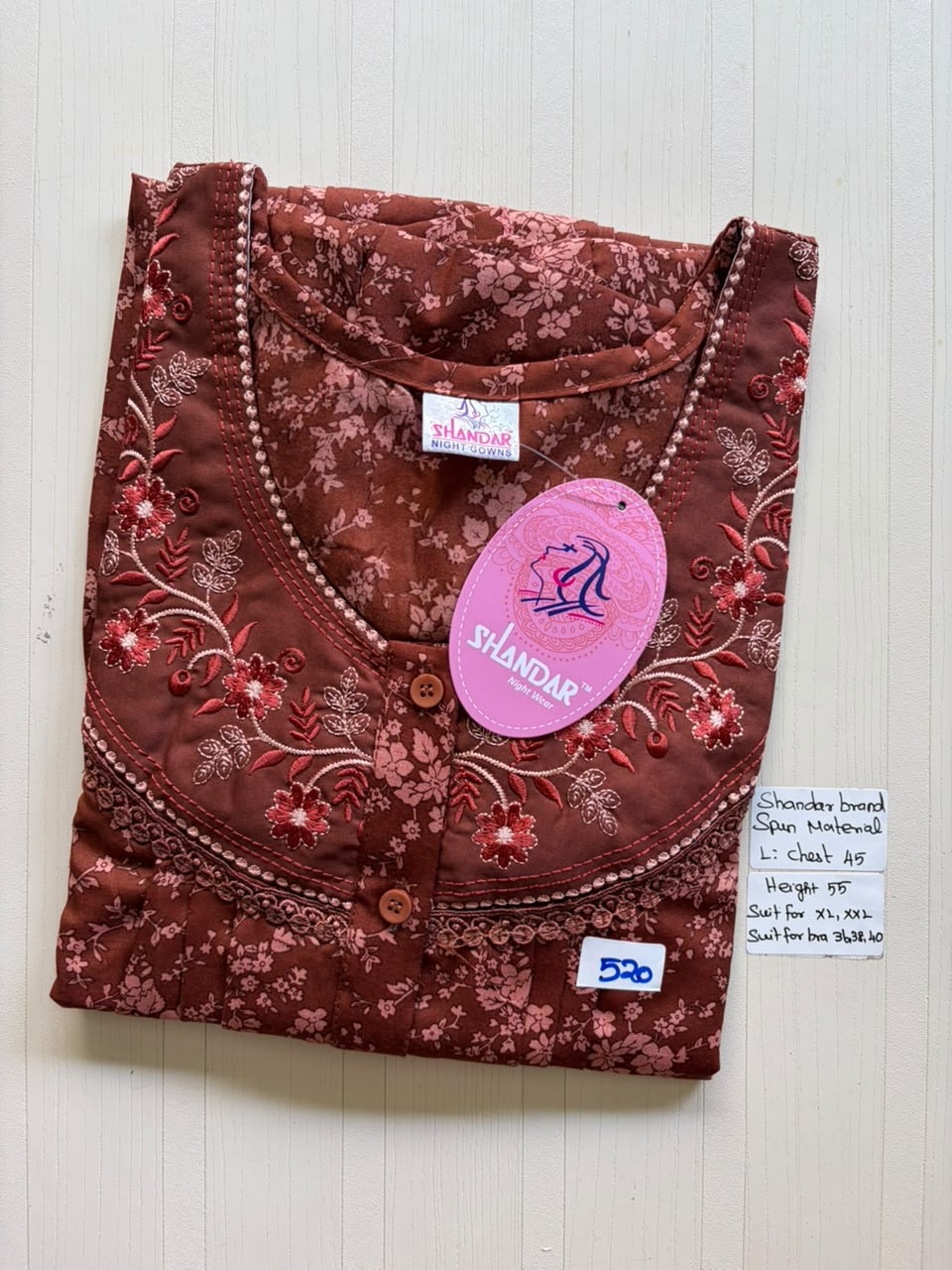 BSS 157 Shandar Spun nighty