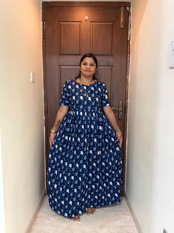 MFS 476 Height Peacock maxi frock YY1