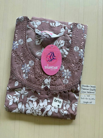 BS205 Shandar Spun nighty