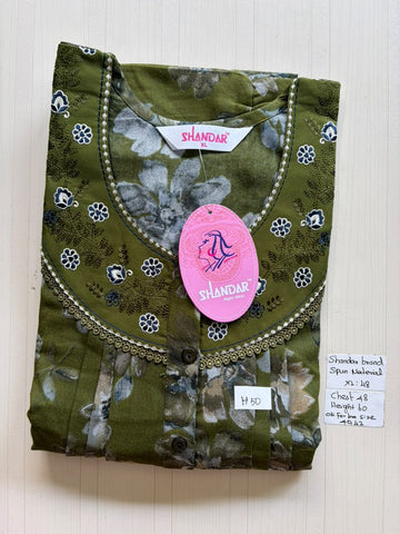 CSS 455 Height Shandar Spun nighty