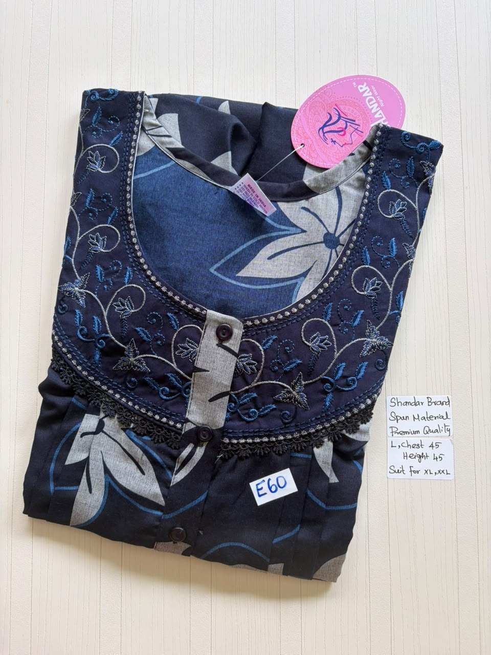 BS521 Shandar Spun nighty