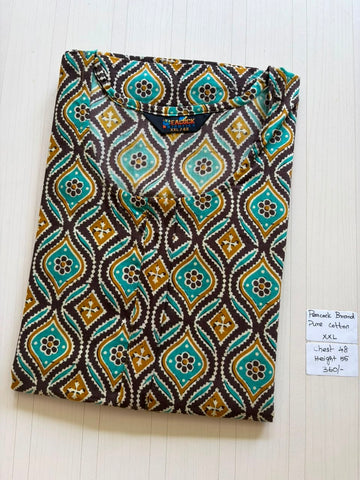 AASZ010 Peacock zip Nighty