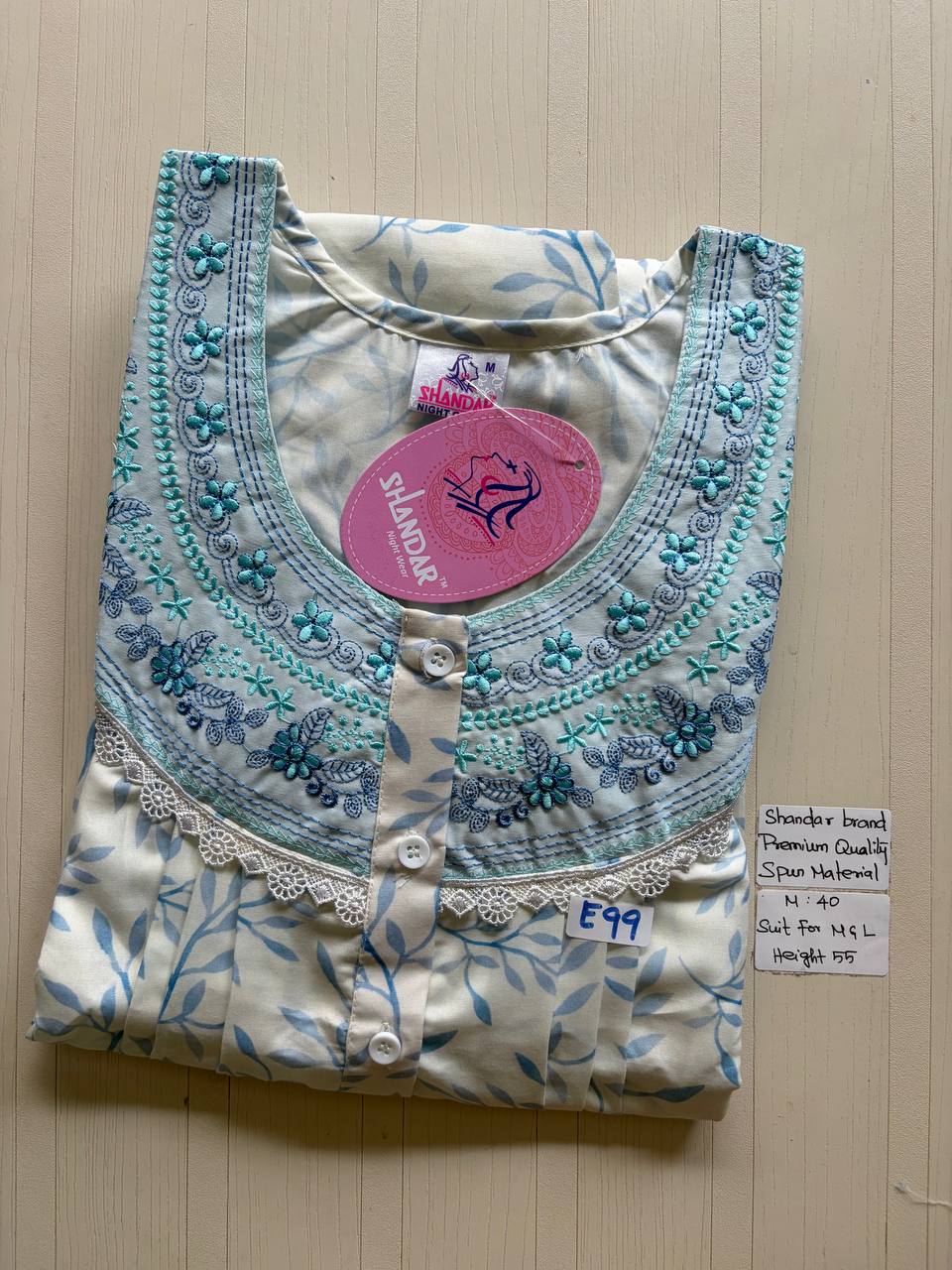 ASS163 Shandar Spun nighty