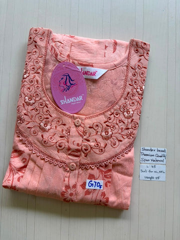 BS207 Shandar Spun nighty