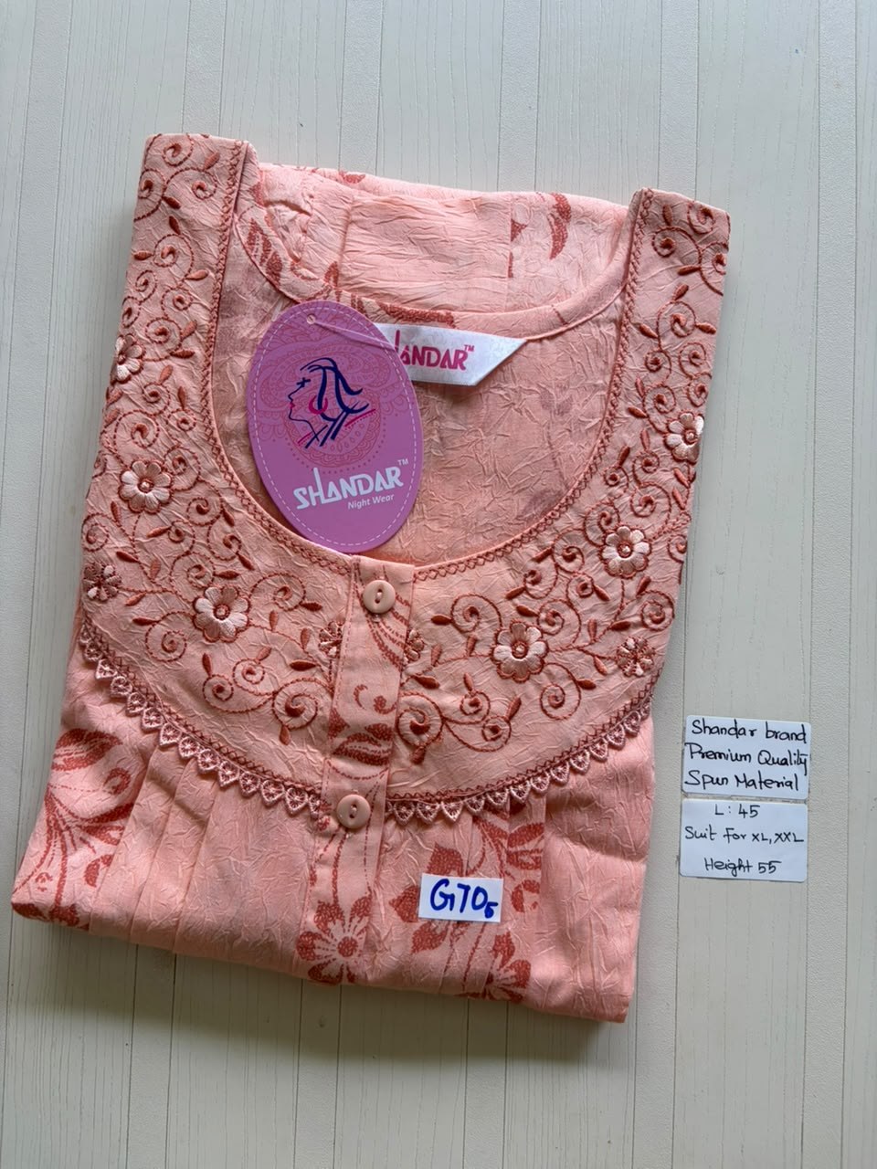 BS207 Shandar Spun nighty