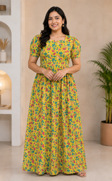MFS 400 Height Peacock Maxi Frock YY1 YY2