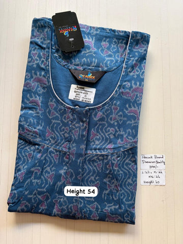 AAS5253 Peacock pleats Zip premium quality BP DD CPS DPS Height 54