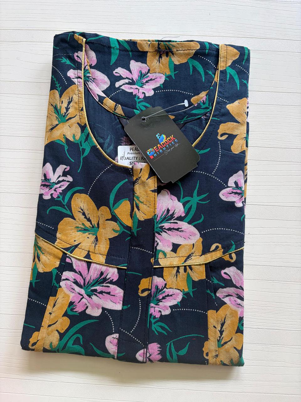 AASBP 153 Peacock Pleats Zip Nighty BP BPS