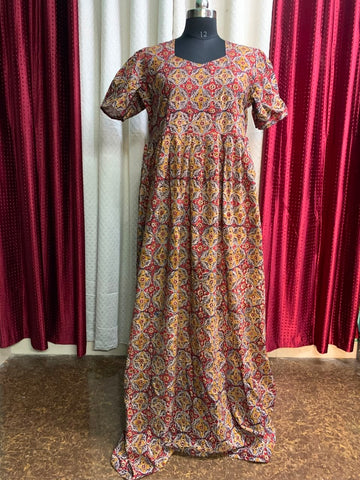 MFS156 Peacock Height maxi frock YY1 YY2