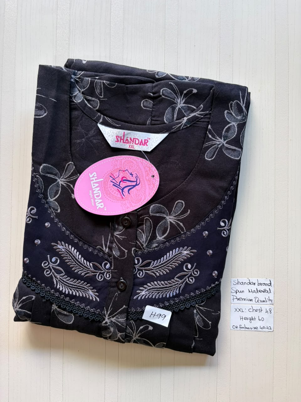 DSS 155 Height Shandar Spun nighty