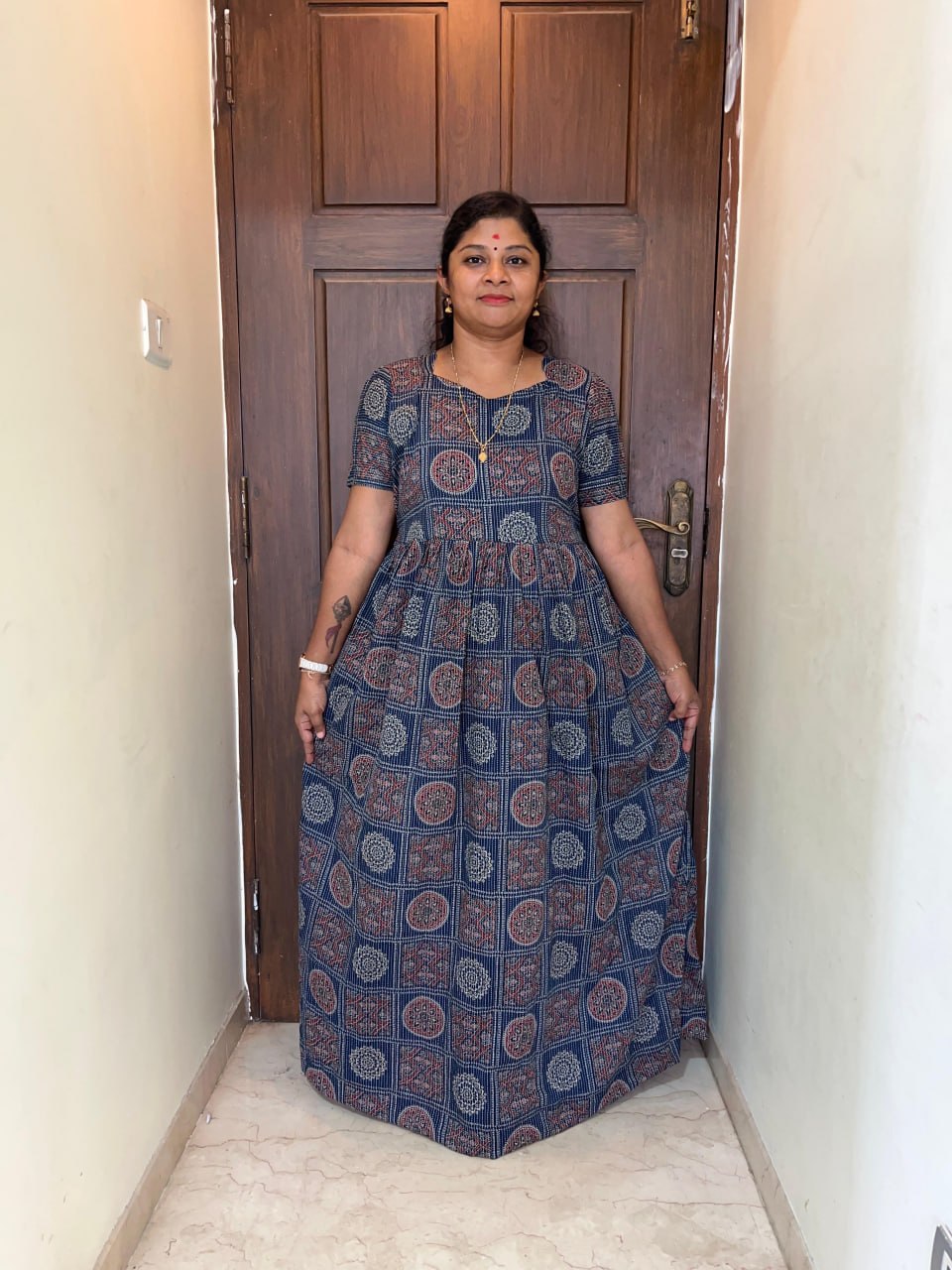 MFS 248 Peacock Height maxi frock YY1 YY2