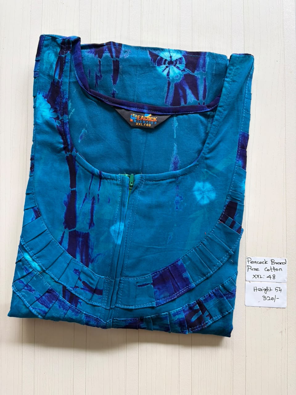 AASZ 315 Peacock Zip Nighty BP DPS